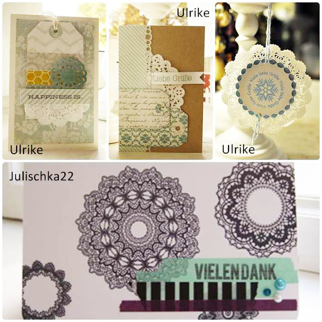 Material der Woche | Doilies auf Karten | Stempel | www.danipeuss.de