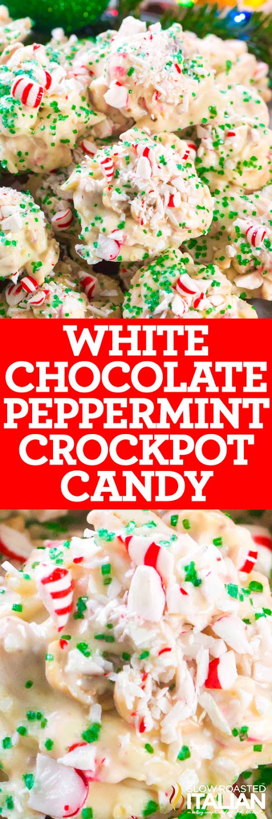White Chocolate Peppermint Crockpot Candy (With Video)