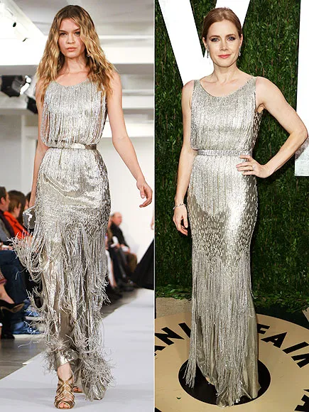 Amy Adams wore Oscar de la Renta dress for Oscars