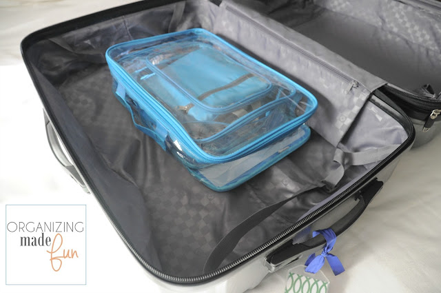 Store packing cubes inside suitcases for the next time you travel :: OrganizingMadeFun.com