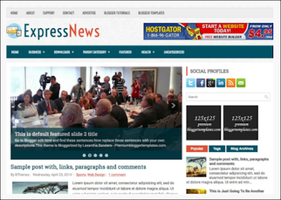 Express News free-blogger-template