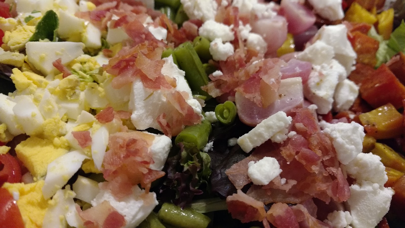 Roasted Spring Vegetable Cobb Salad with HoneyHerb Vinaigrette