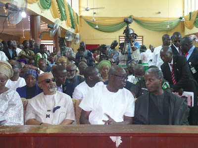 osin3 Photos: Osinbajo, Ngige, Oshiomole, Fayemi, others attend the funeral of former governor of Old Western Region, Adeyinka Adebayo