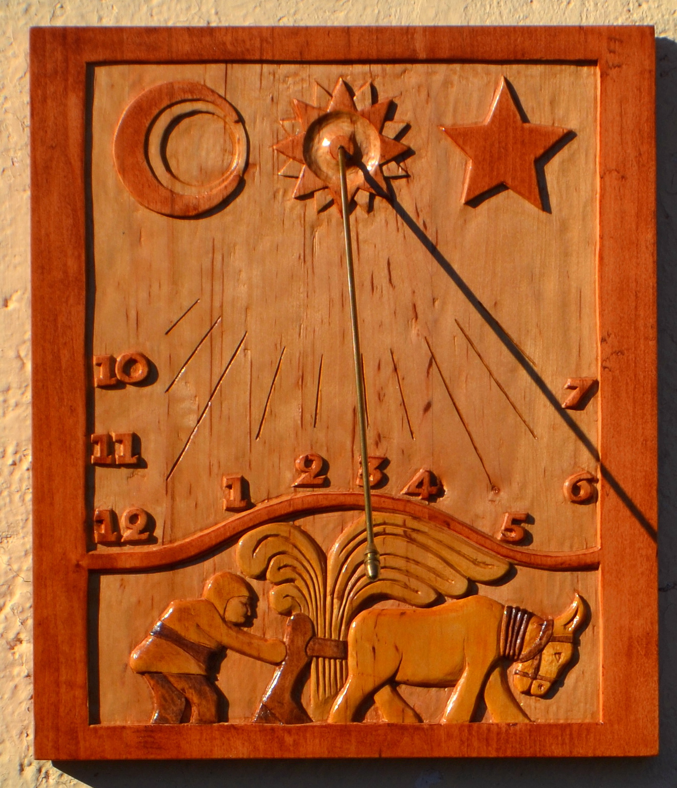 MADERA, TALLA Y TORNO RELOJ DE SOL