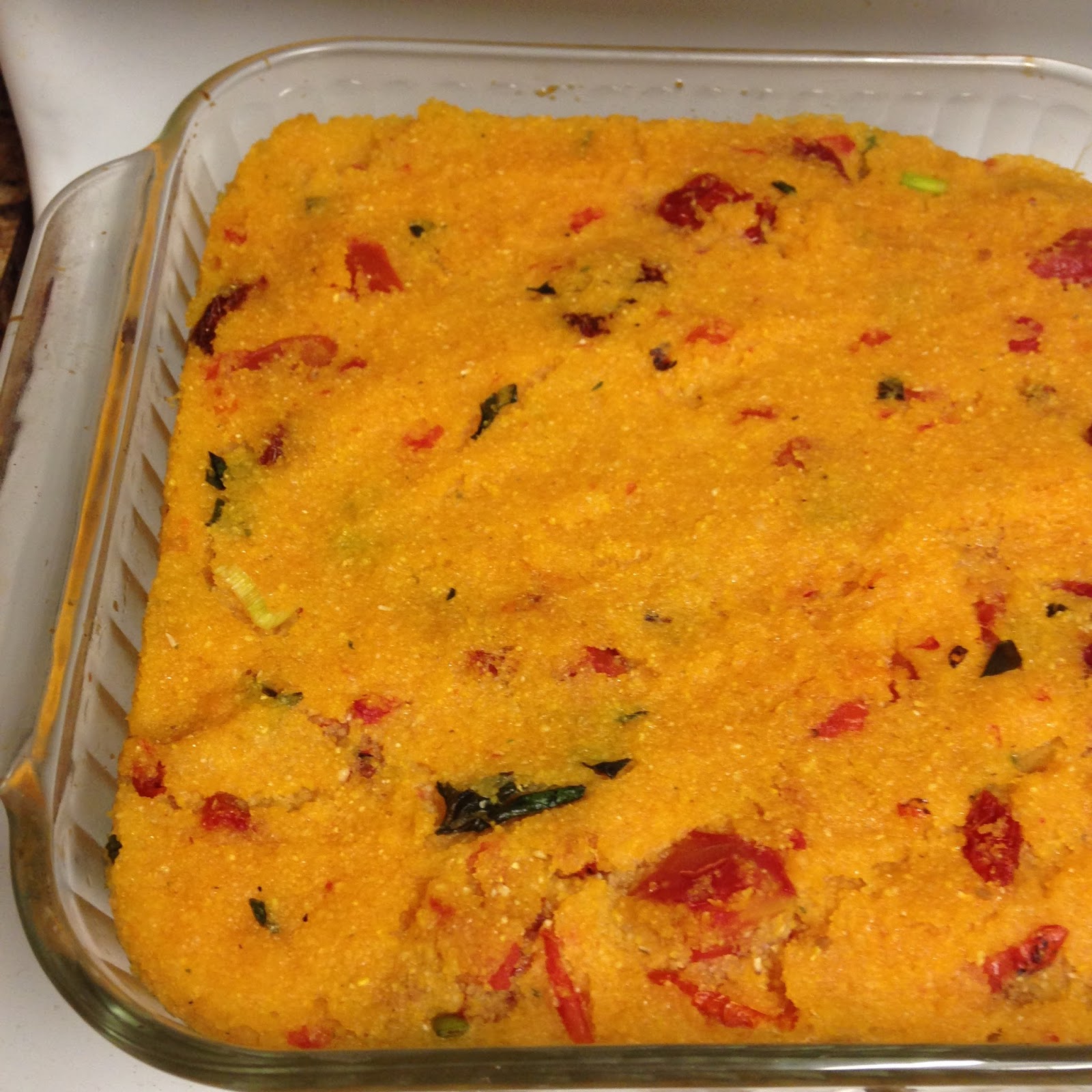 Vegans Have Superpowers Tomato & Basil Baked Polenta