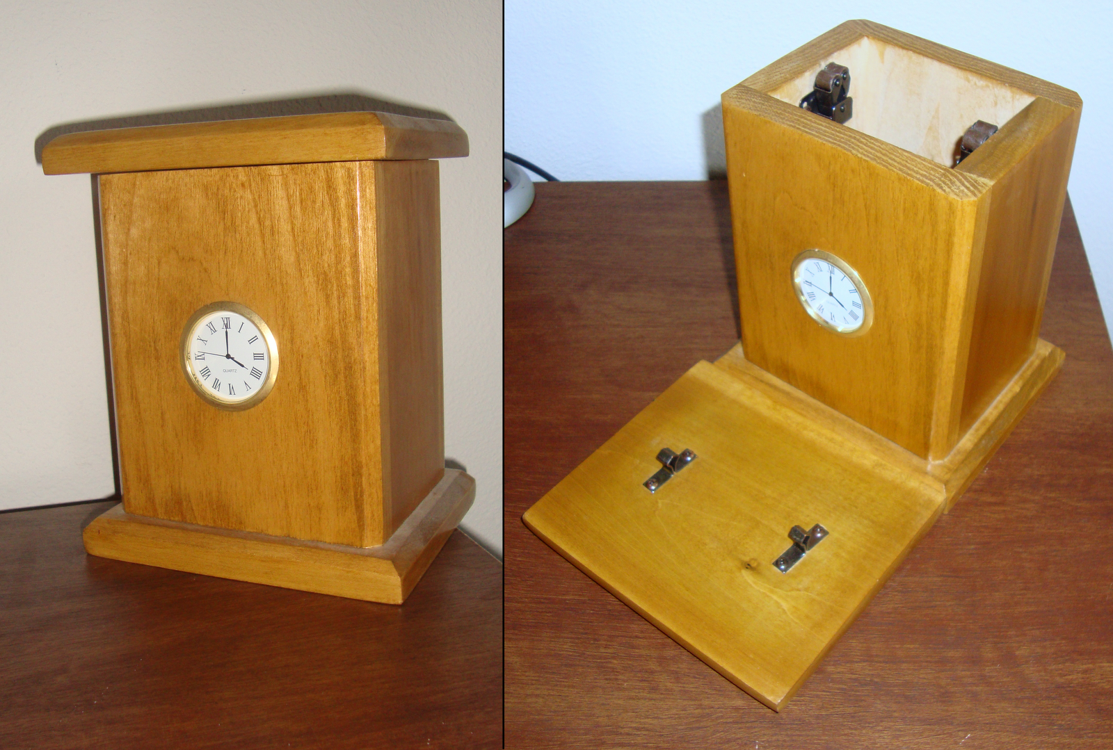 Back To The Board-Room: Past Projects: Hidden Storage Clock