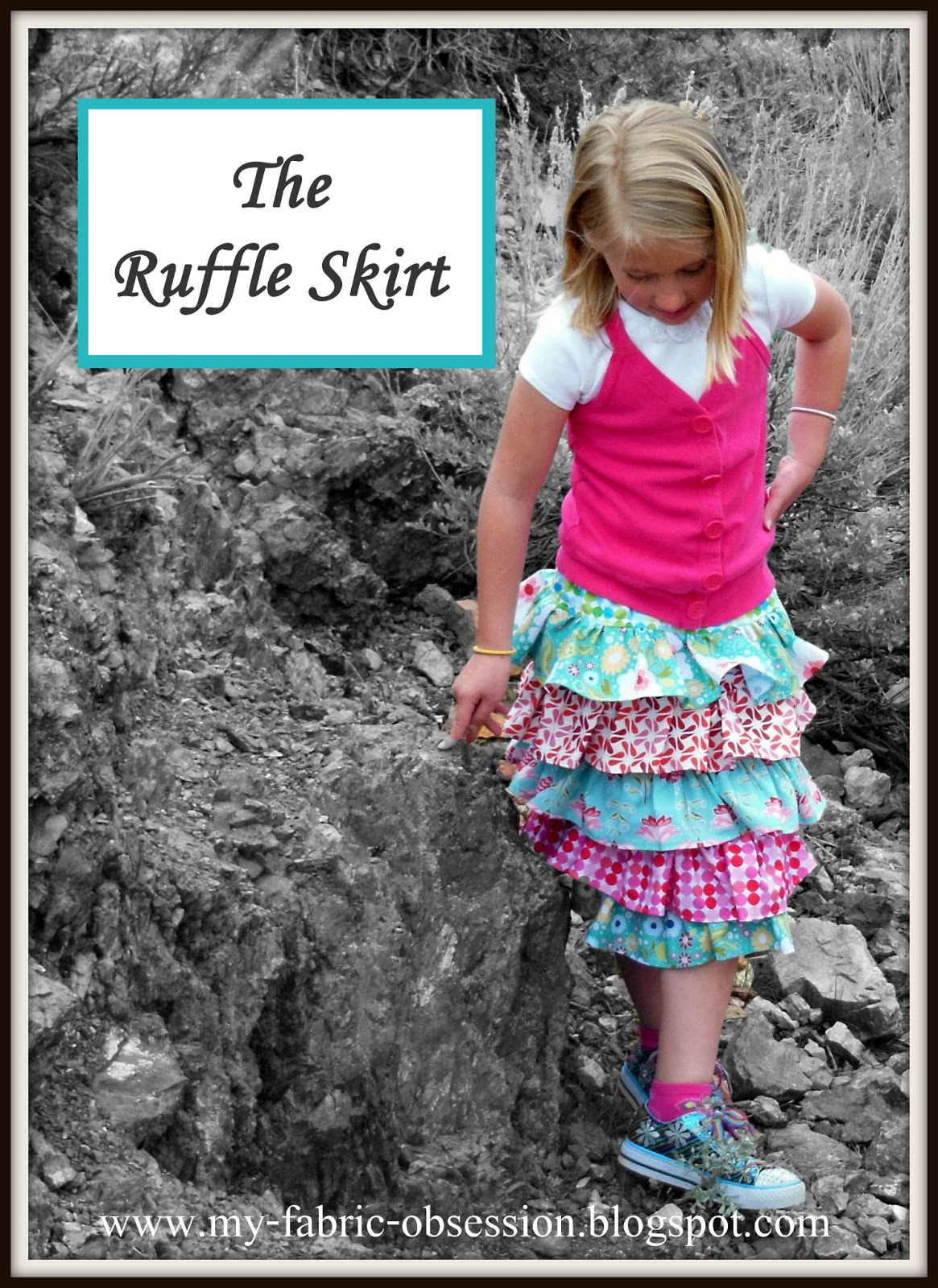 My Fabric Obsession Ruffle Skirt Tutorial