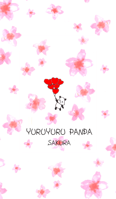 Yururu panda cherry blossoms