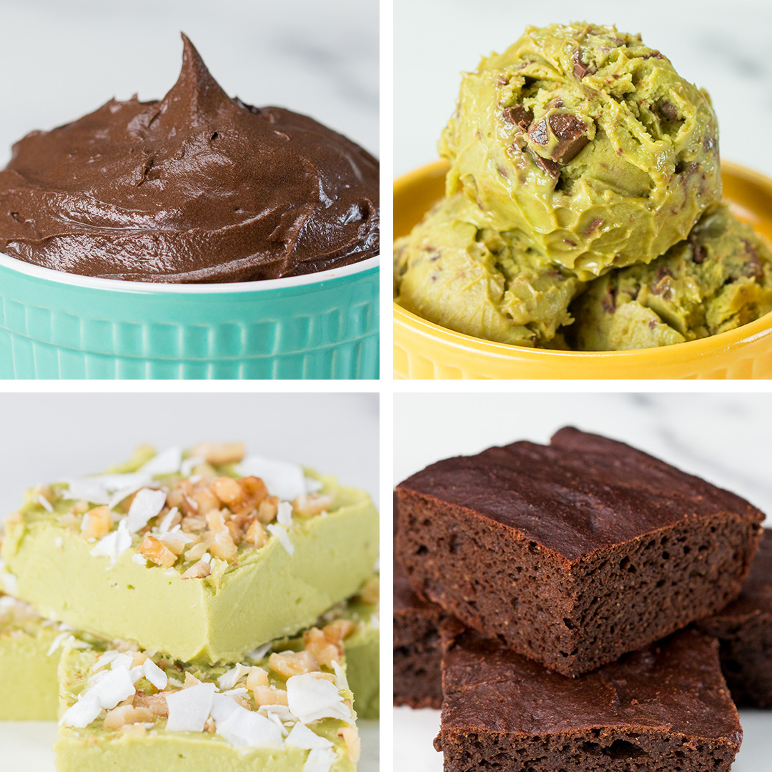 Avocado Desserts 4 Ways pastry recipes