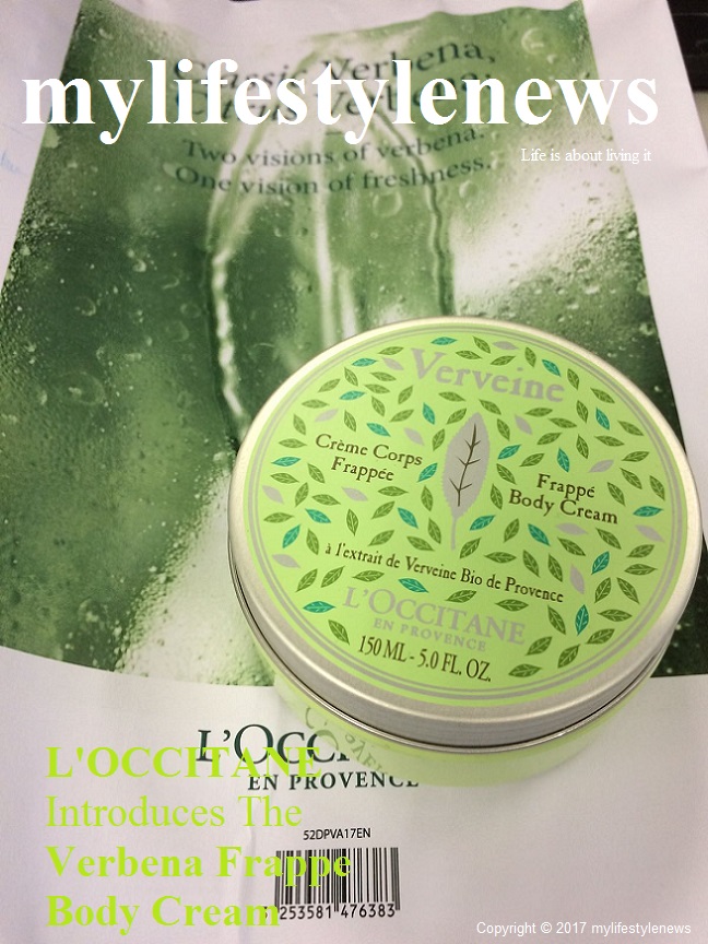 mylifestylenews L'OCCITANE Introduces The Verbena Frappe Body Cream