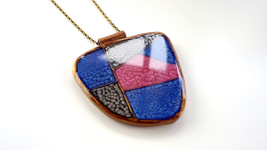 faux cloisonne polymer clay