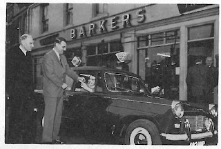 Symington Table Creams competition winner outside P W Barker of Worcester Symington Table Creams competition winner outside P W Barker of Worcester