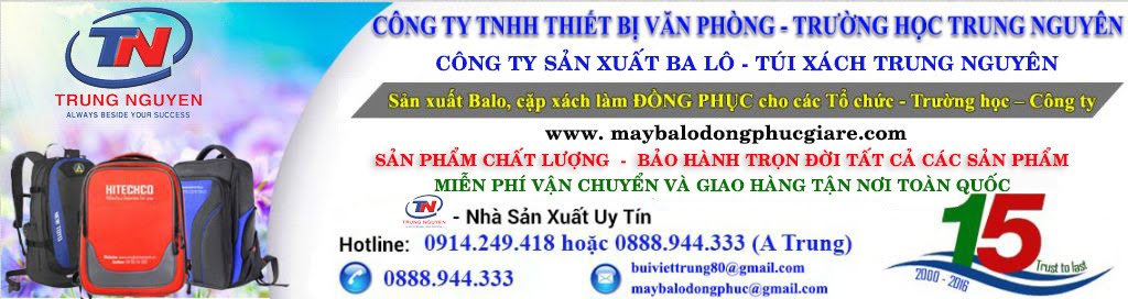 sản xuất balo trung tâm ngoại ngữ theo yêu cầu. Công ty sản xuất Balo-Túi Xách-Đồng Phục Giá Rẻ