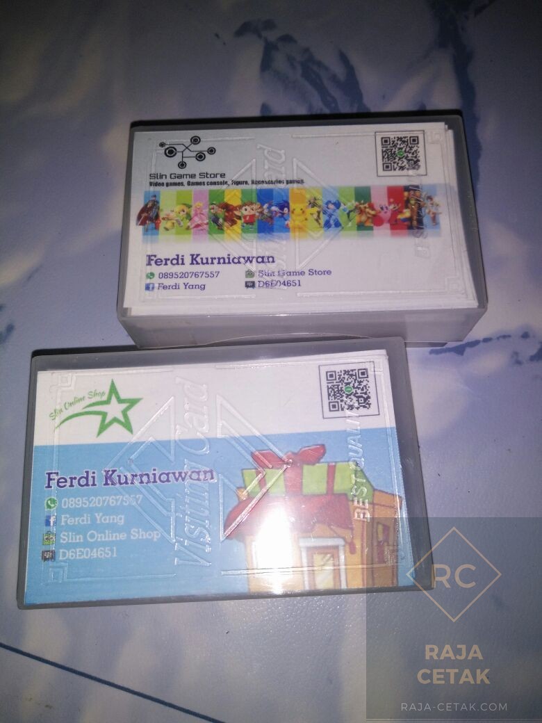 Desain Kartu Nama Olshop Kosong Termurah