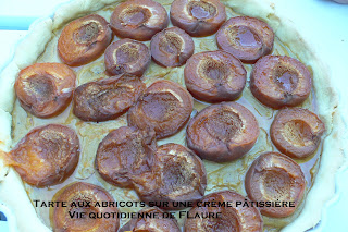 Vie quotidienne de FLaure: Tarte aux abricots sur une crème pâtissière