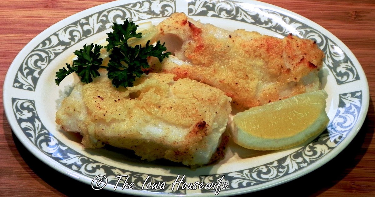 The Iowa Housewife Baked Cod in a Cornmeal Crust