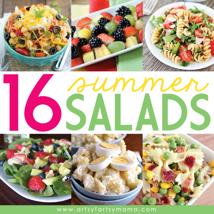 16 Summer Salads at artsyfartsymama.com