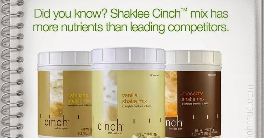 Kelebihan cinch shaklee