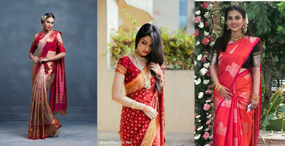 Silk sarees can give you a traditional and classy look.