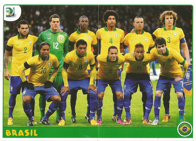 Panini 43 Dante Brasil Confed Cup 2013 Brasilien 