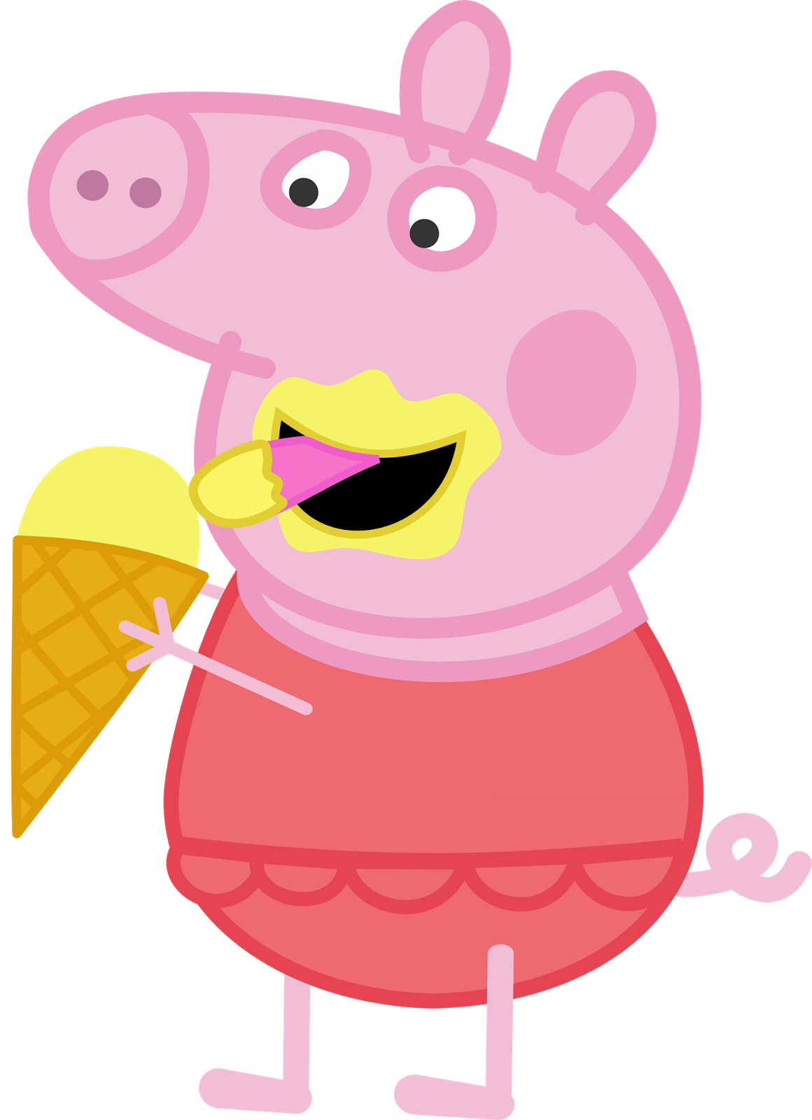 Montagens e convites de Aniversário PNG da Peppa Pig