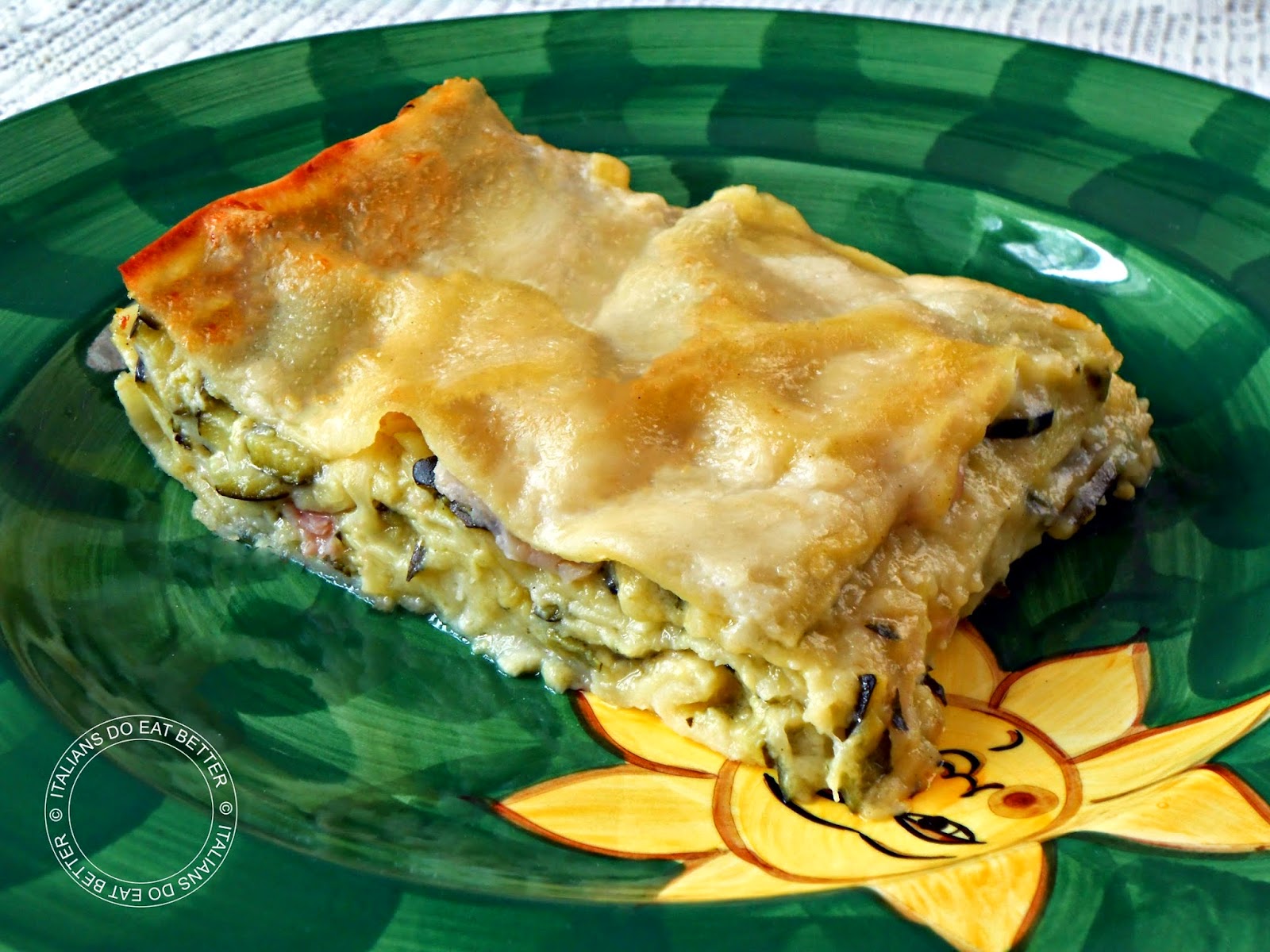 LASAGNE DI ZUCCHINE E PROSCIUTTO COTTO ITALIANS DO EAT BETTER