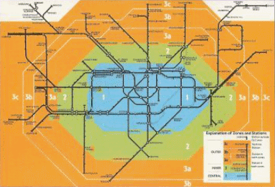 London Zone 5 Map Diamond Geezer