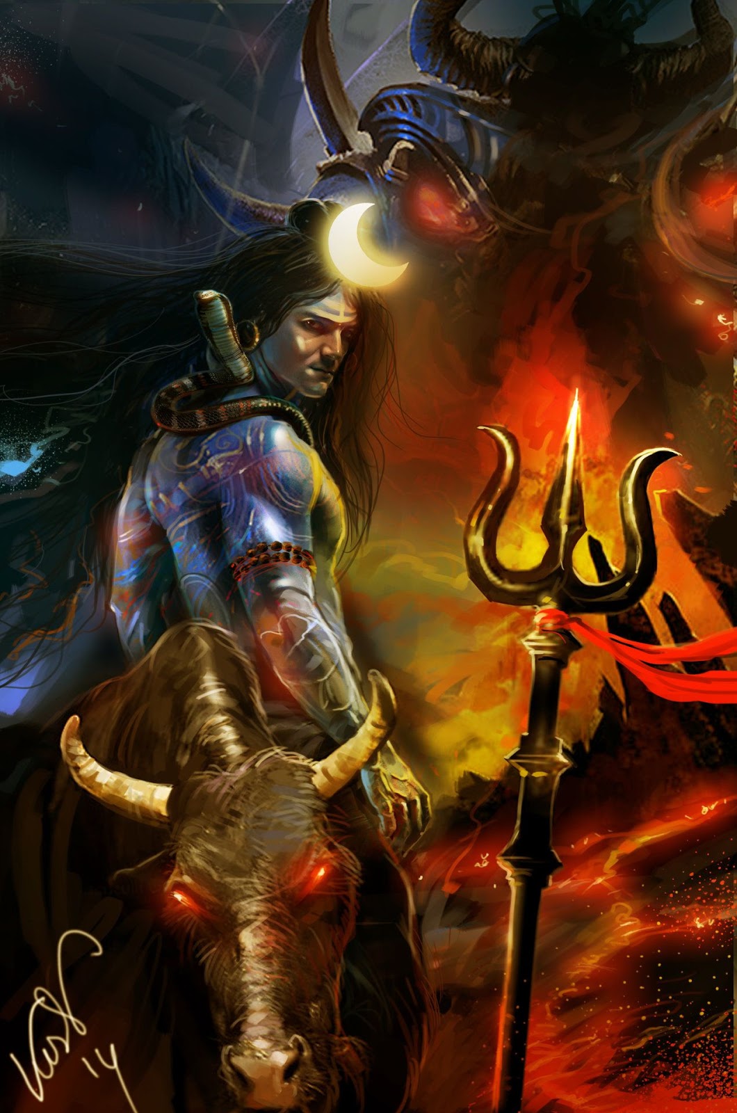 angry lord shiva hd wallpapers