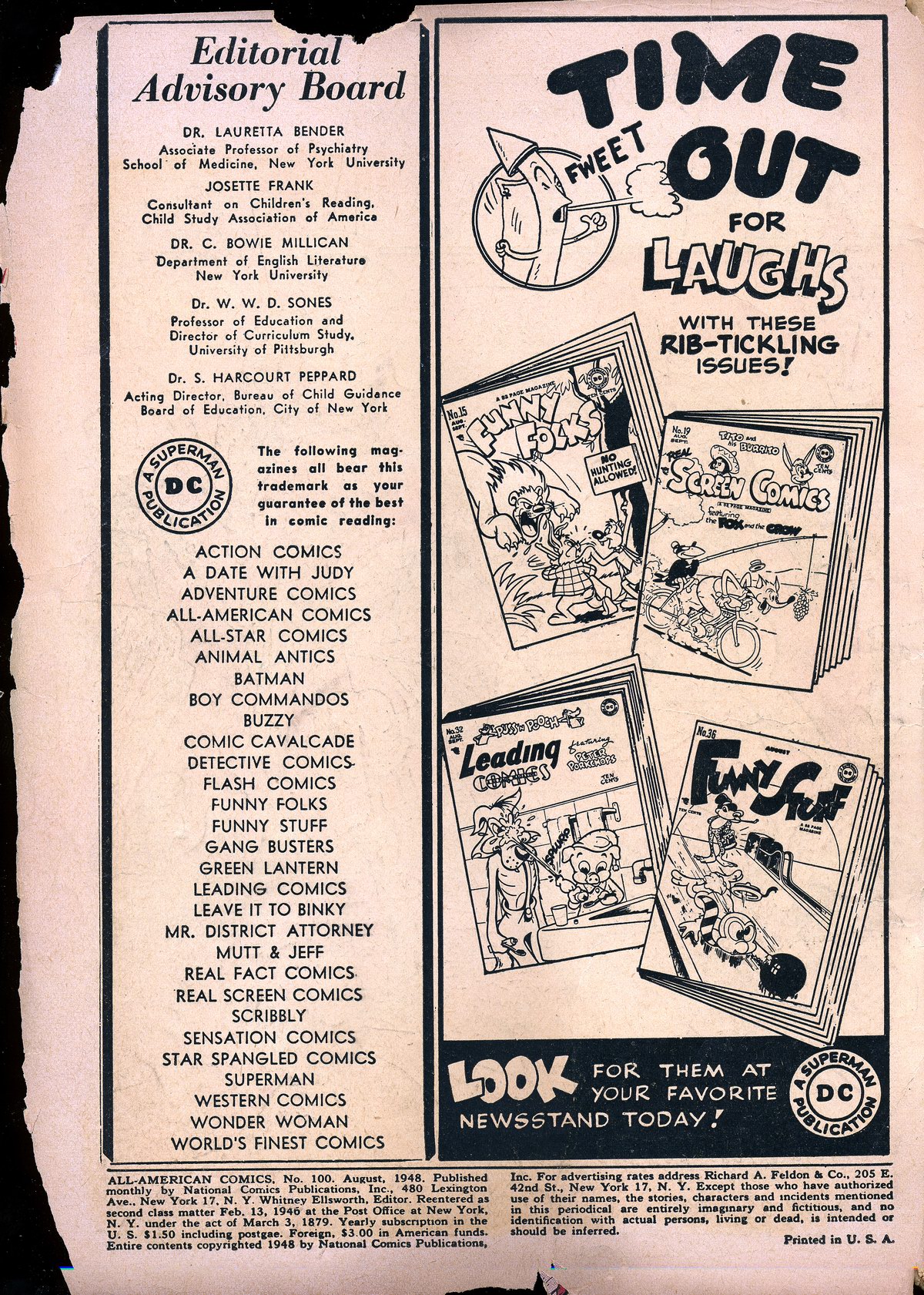 Read online All-American Comics (1939) comic -  Issue #100 - 2