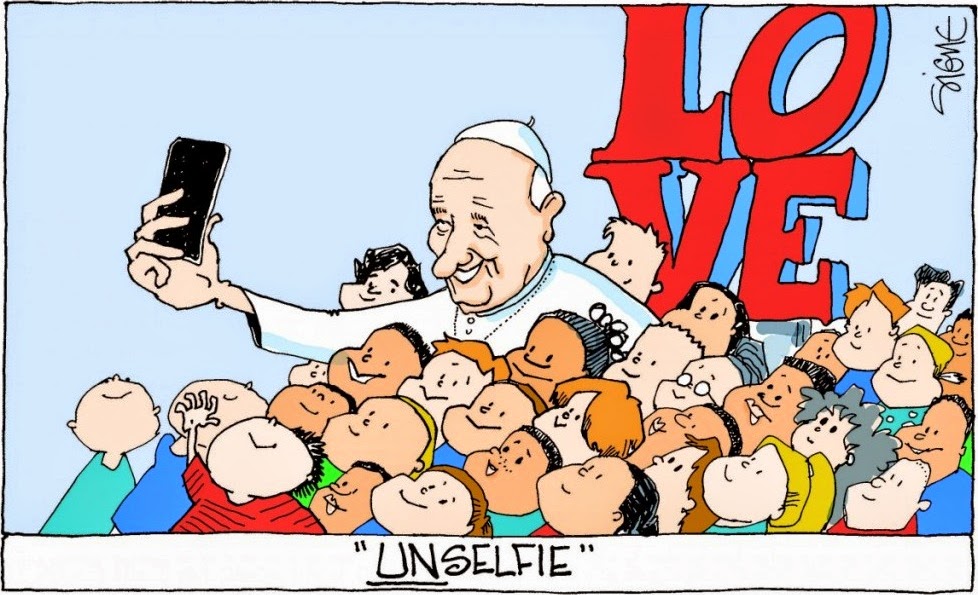 Signe: Pope UnSelfie.