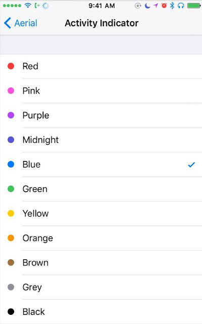Aerial is new jailbroken cydia tweak which lets you color and personalize your status bar’s indicators icons beautifully.