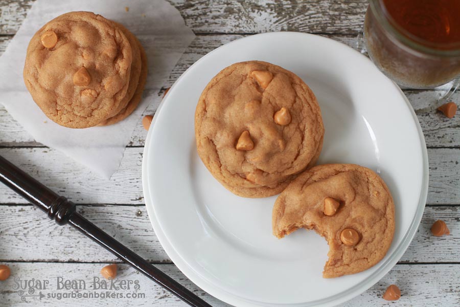 Sugar Bean Bakers { Butterscotch "Butterbeer" Pudding Cookies }