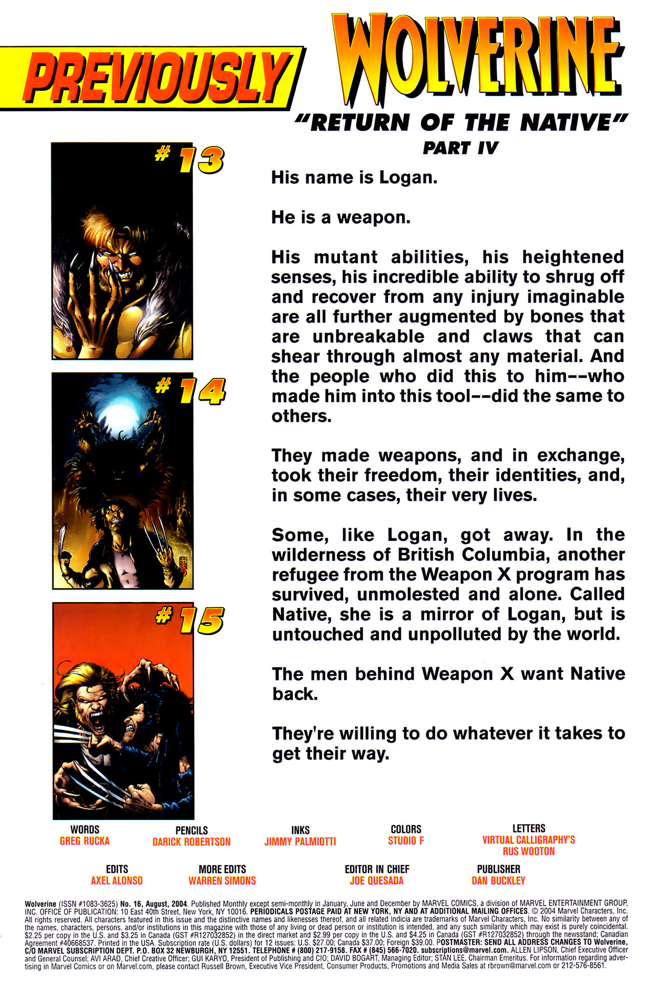 Wolverine (2003) issue 16 - Page 2