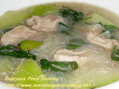 Chicken Tinola with Sotanghon Noodles Chicken Tinola with Sotanghon Noodles