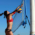 Tânia Oliveira e Juliana Rosas: dupla de voleibol de praia