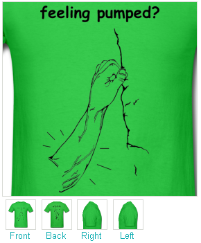Climbing Tshirt - Feeling Pumped