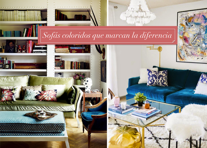 sofas de colores