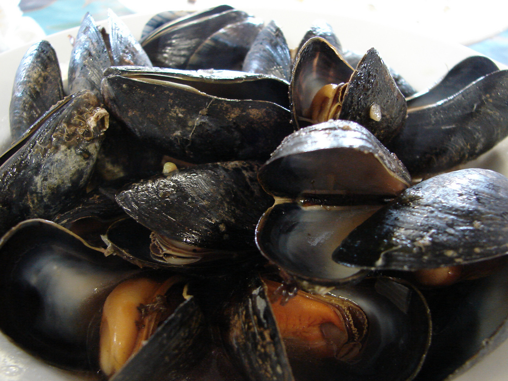 Steak and Whiskey Mussels are hard