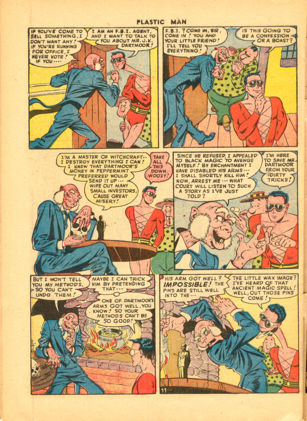 Read online Plastic Man (1943) comic -  Issue #9 - 46