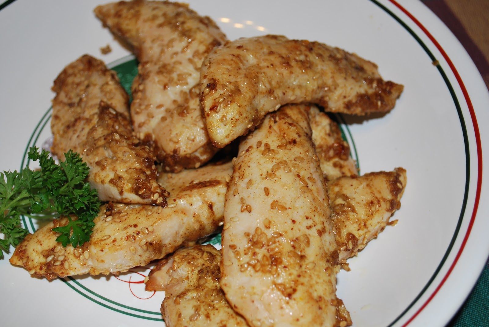 Paprika Mustard Sesame Chicken