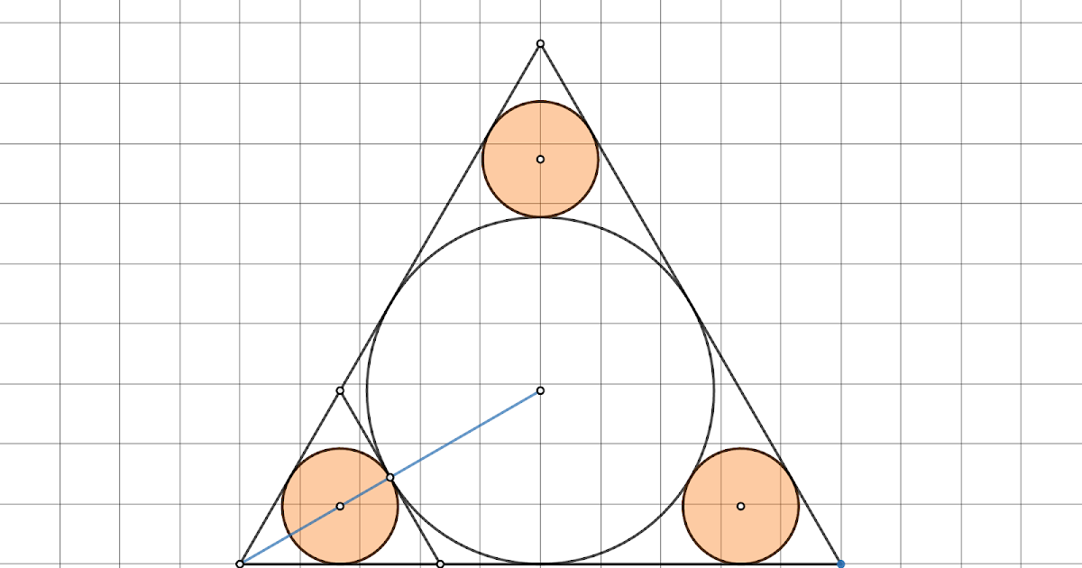 Matematik med Desmos Four Circles, two Triangles