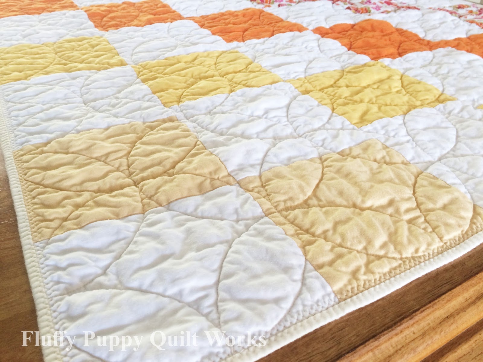 Fluffy Puppy Quilt Works Free PDF Pattern Falling Blocks Baby Quilt