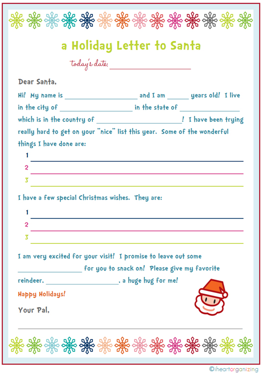 Letters to Santa - Ava's Alphabet