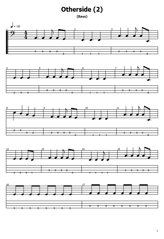 Otherside Guitar Tabs Red Hot Chili Peppers Free Guitar Lessons Otherside bass tab sayfasini simdi paylaşin otherside guitar tabs red hot chili
