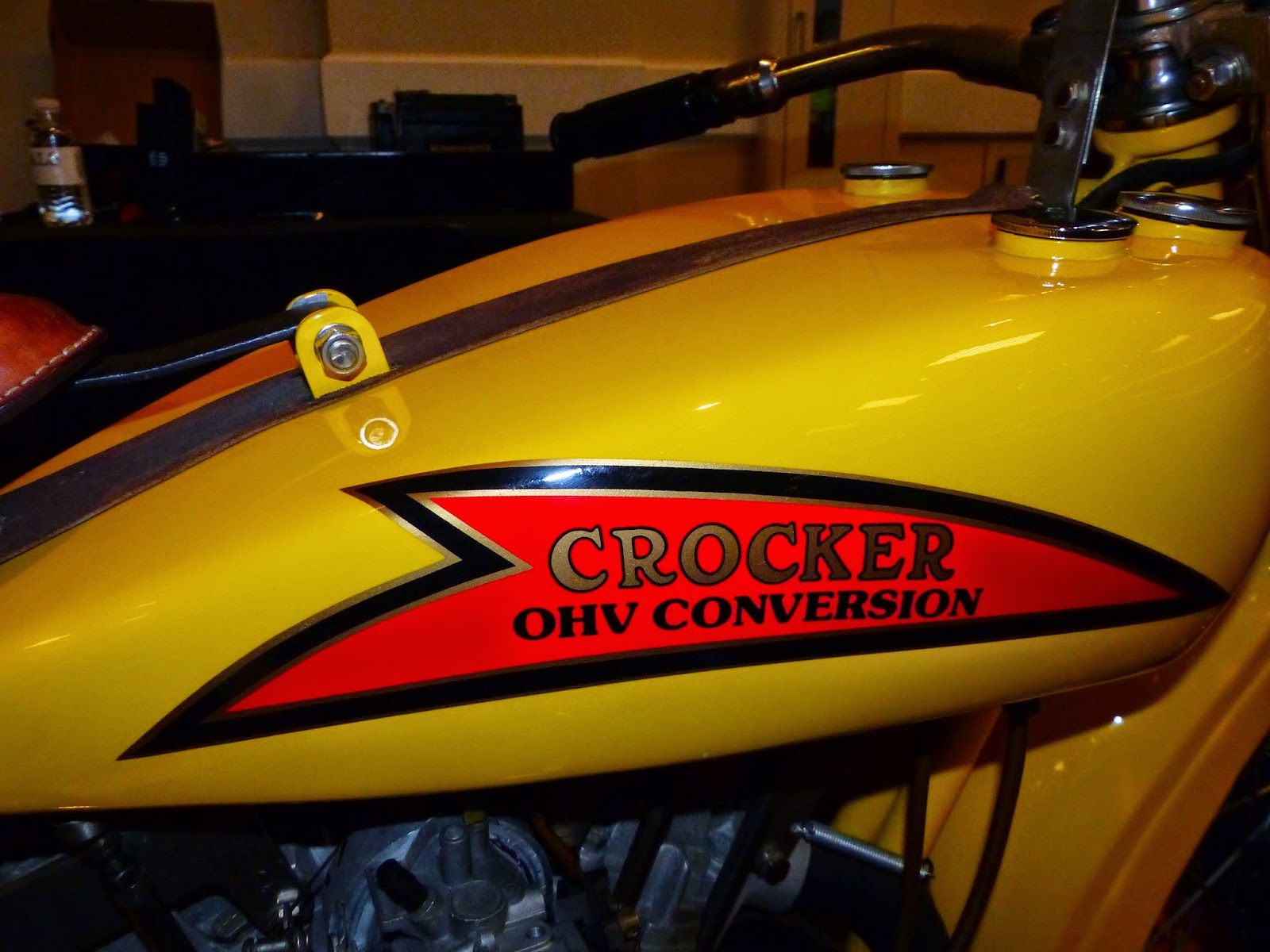 OldMotoDude 1929 Crocker OHV Replica on display at Bonhams 2015 Las