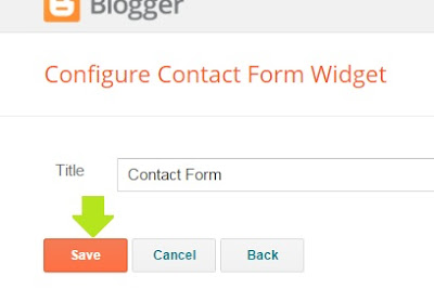 How To Add Contact Form (Contact  Page) in Blogger 