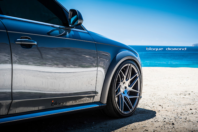 2013 Audi Allroad with 20 inch BD-3 in Matte Graphite - Blaque Diamond Wheels