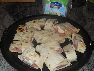 piadina con fettine inalpi e wurstel