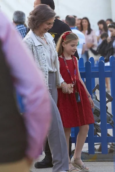 King Felipe of Spain, Queen Letizia of Spain and Princess Leonor of Spain, Princess Sofia of Spain and Queen Sofía