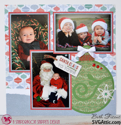 SVG Attic Blog: Christmas Layout with Beth
